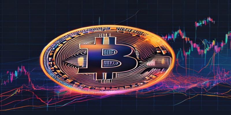 chart showing multiple anchored VWAP lines on Bitcoin with volume spikes labeled